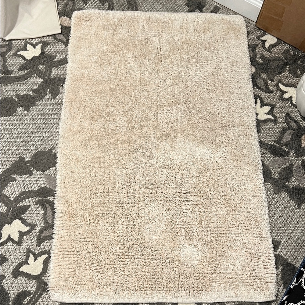 Plush Cream Area Rug